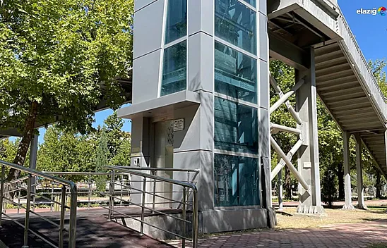 Üst geçitlerde asansörler çalışmıyor! Elazığlının çilesi kimin umurunda