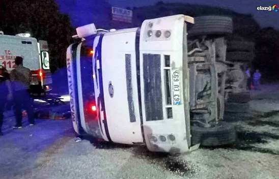 Keban'da kamyon kazası! 5 yaralı