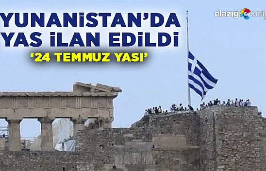 Yunanistan'da bayraklar Ayasofya için yarıya indirildi
