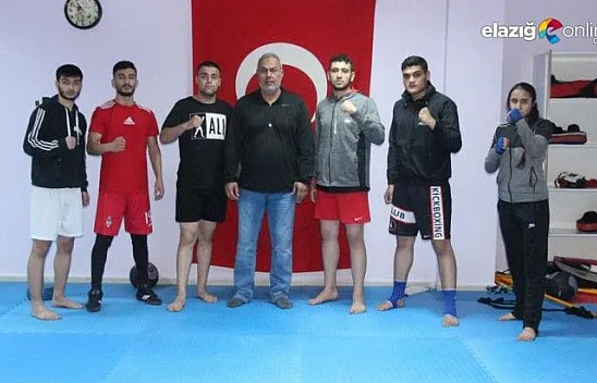 Avrupa Kupası'na hazırlanan Elazığlı kick-boksçuların hedefi şampiyonluk