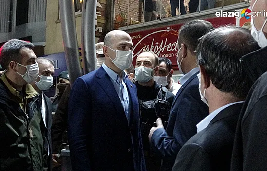 Bakan Soylu, gece yarısı Hakkari caddelerinde