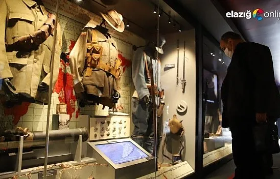 Çanakkale Savaşları Mobil Müzesi'nin 40'ıncı durağı Elazığ oldu