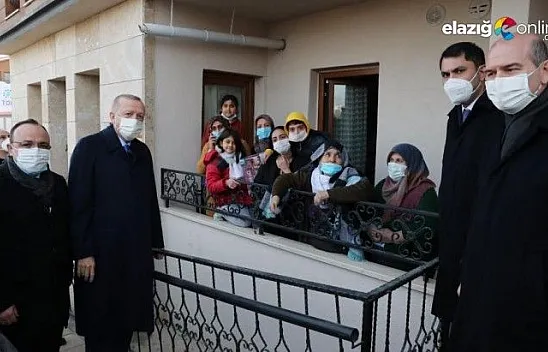 Cumhurbaşkanı Erdoğan'dan Depremzede Aileye Ziyaret