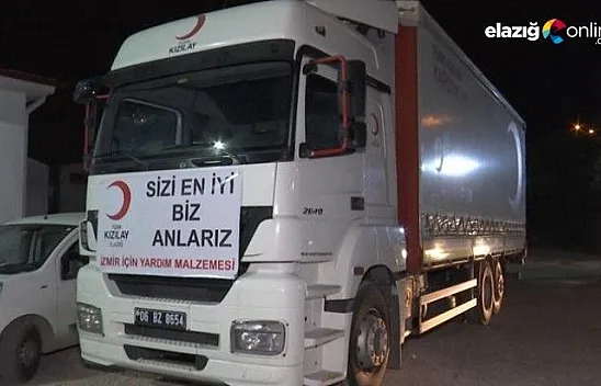 Deprem bölgesi Elazığ'dan İzmir'e yardım sürüyor