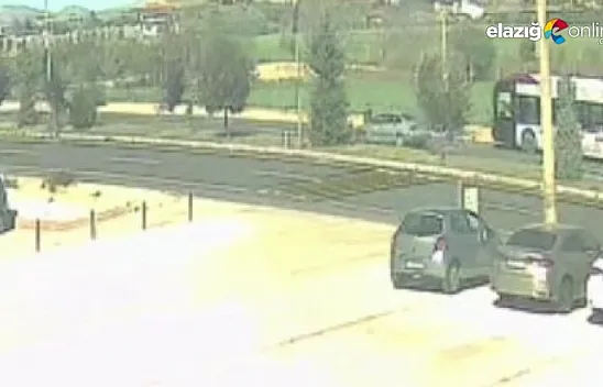 Karşıya geçen yayaya otomobil çarptı, kaza anı kamerada