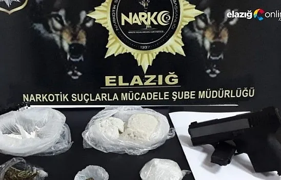 Şüpheli şahsın çantasından çeşit çeşit uyuşturucu çıktı