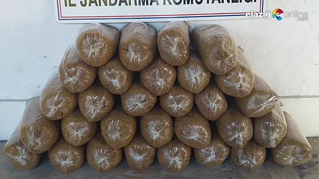 150 kilogram kaçak tütün ele geçirildi