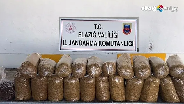 161 kilogram tütün ele geçirildi