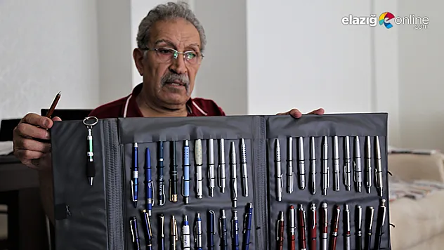 20 yılda 19 bin kalem biriktirerek koleksiyon haline getirdi