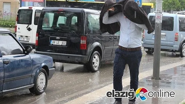 Elazığ'da sağanak yağış etkili oldu