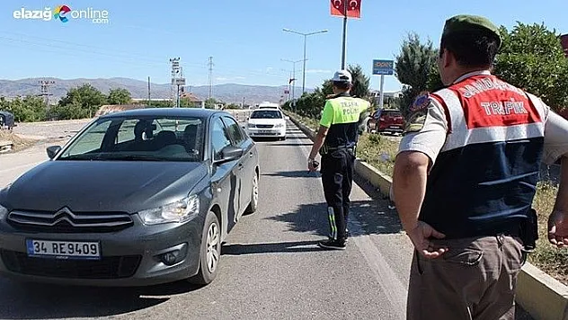 Elazığ'da bayram öncesi trafik uygulaması