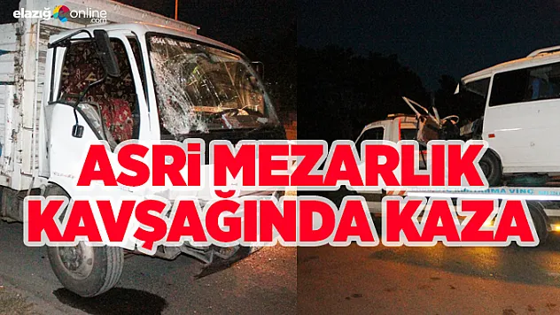 Asri Mezarlık Kavşağı'nda Kaza