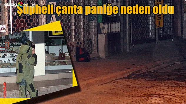 Elazığ'da şüpheli çanta fünye ile patlatıldı
