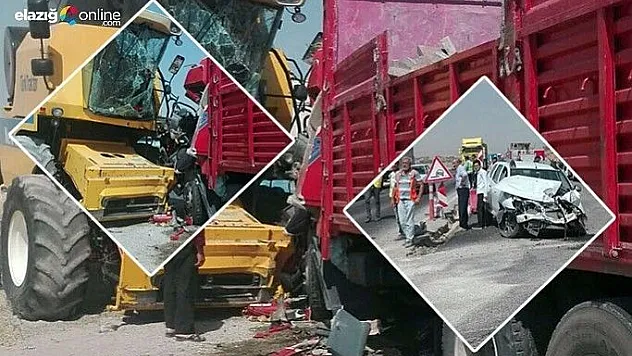 Elazığ'da zincirleme trafik kazası: 3 yaralı