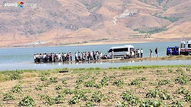 Elazığ'da baraja giren bir kişi kayboldu