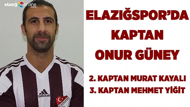 Elazığspor'da Kaptan Onur Güney!