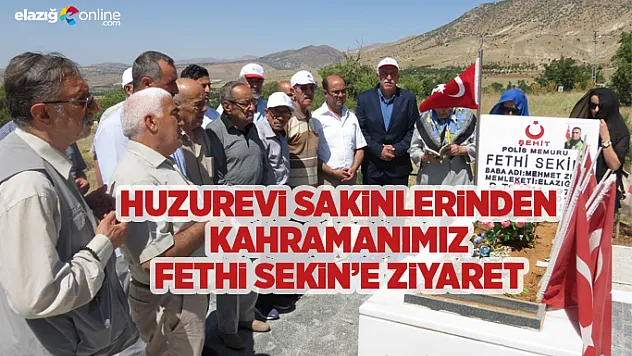 Huzurevi Sakinlerinden Kahramanımız Fethi Sekin'e Ziyaret!