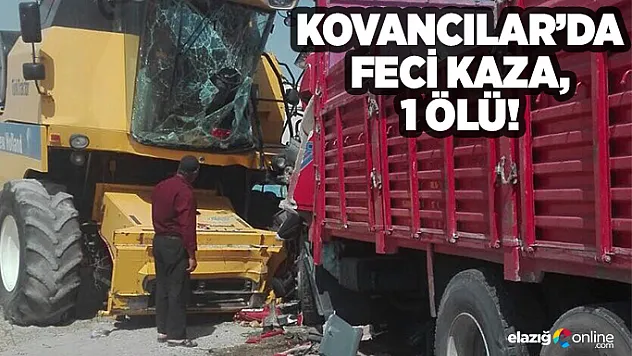Kovancılar'da Feci Kaza, 1 Ölü!