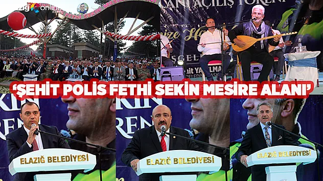 Şehit Polis Fethi Sekin Mesire Alanı Törenle Açıldı!