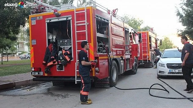 Bir evde çıkan yangın kısa sürede söndürüldü