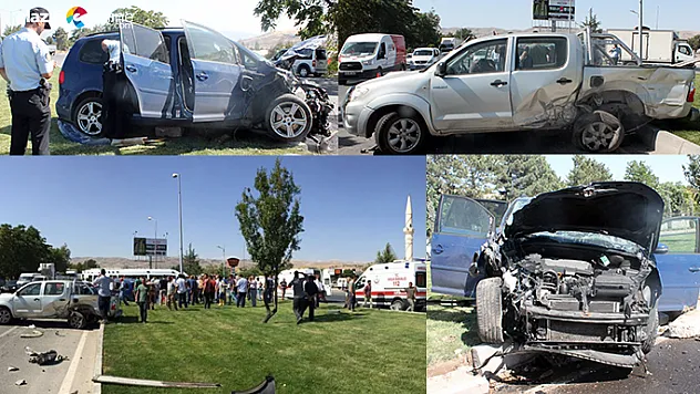 Elazığ'da Feci zincirleme Kaza!
