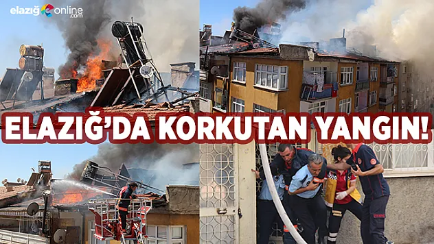 Elazığ'da Korkutan Yangın!