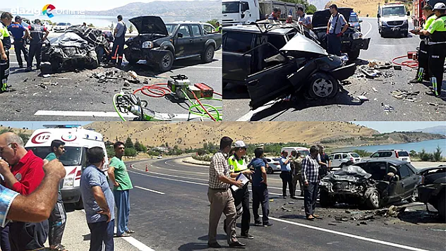 Elazığ-Diyarbakır Karayolunda Feci Kaza!