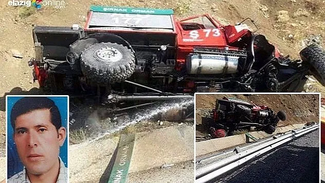 Elazığ'da arazöz devrildi: 1 ölü