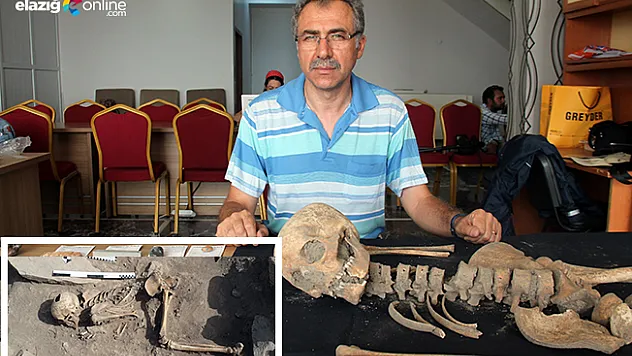 Harput kazılarında insan iskeleti bulundu