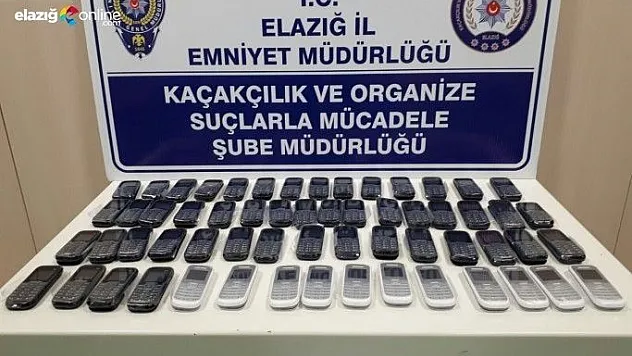 Yol uygulamasında kaçak telefonlar ele geçirildi!