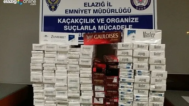 Elazığ'da bin 310 paket kaçak sigara ele geçirildi