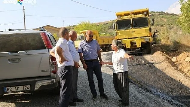 Tunceli'de Köy Yolları Asfaltlanıyor