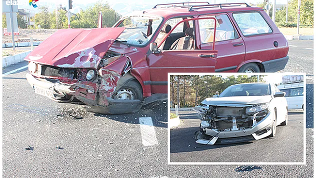 Havalimanı Kavşağı'nda Kaza!