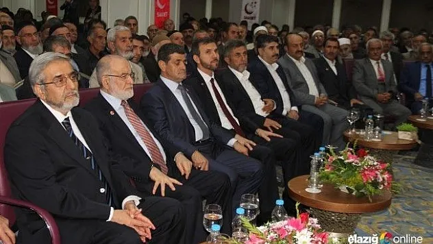 Karamollaoğlu Elazığ'da Konuştu: Terörün çözümü sadece silahla olmaz
