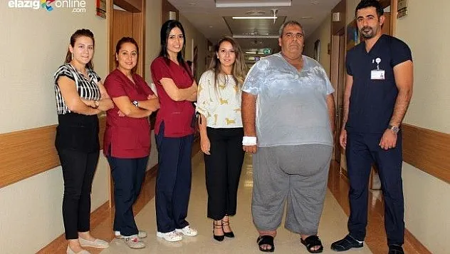 Kilolarından kurtulmak için yaşadığı Edirne'den Elazığ'a gelerek ameliyat oldu