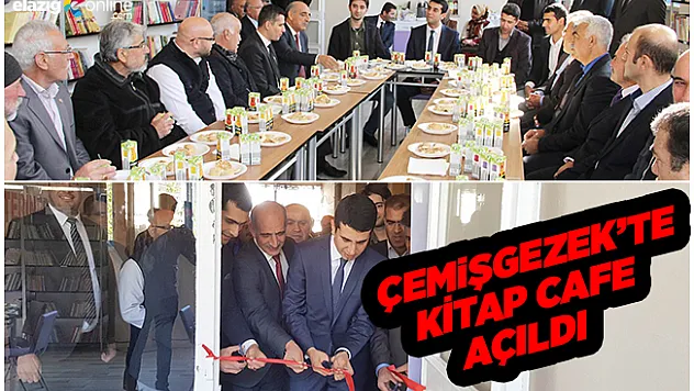 Çemişgezek'te Kitap Kafe törenle açıldı