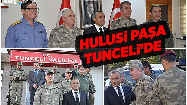 Genelkurmay Başkanı Akar, kuvvet komutanlarıyla Tunceli'de