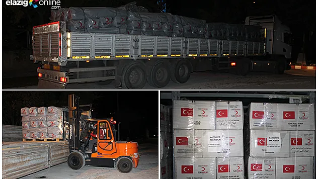 Irak'a 3 bin çadır, 10'ar bin battaniye ve yatak yola çıktı