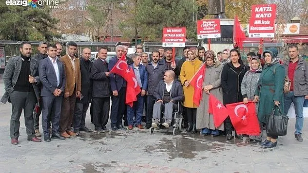 NATO'ya bir tepki de Elazığ'dan!