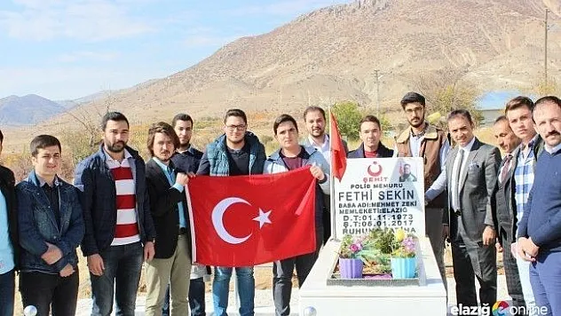 Öğrenciler şehit Fethi Sekin'i doğum gününde unutmadı