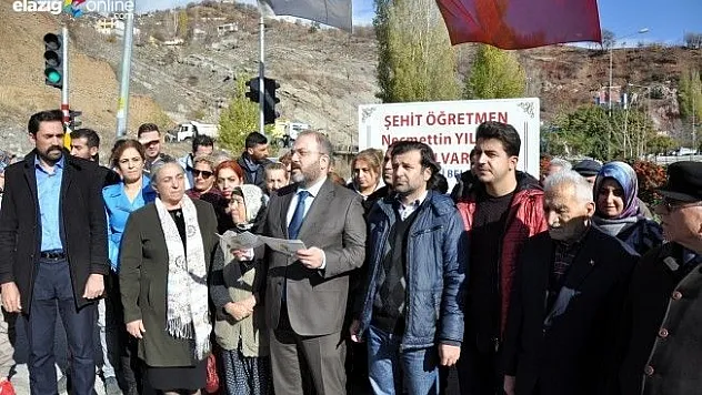 Şehit Öğretmen Necmettin Yılmaz Tunceli'de Anıldı