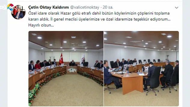 Vali Gakgo, Sivrice konusunda çok hassas!