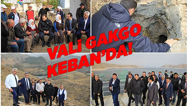 Vali Kaldırım, Keban'da incelemelerde bulundu