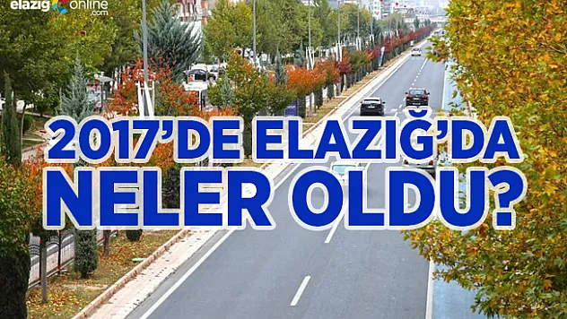 2017'de Elazığ'da Neler Oldu Neler?