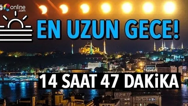 21 Aralık en uzun gece bugün!