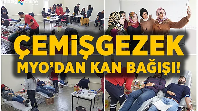 Çemişgezek'te Öğrencilerden Kan Bağışı