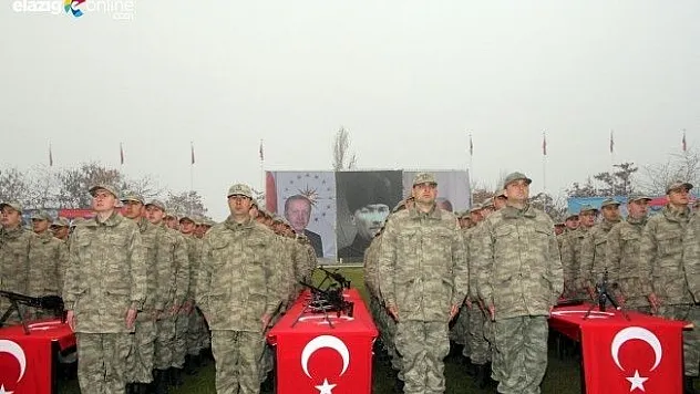 Elazığ'da kısa dönem askerler yemin etti