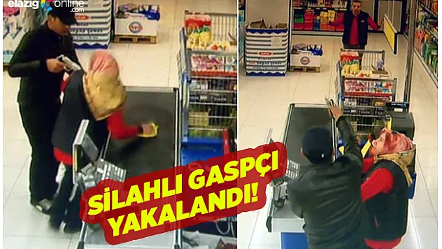 Markete girip silahla gasp yapan şüpheli yakalandı
