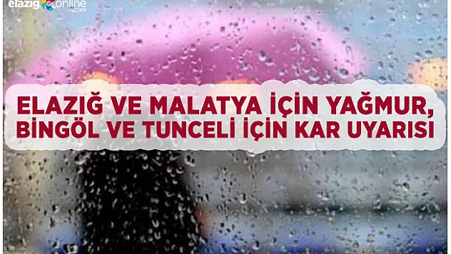Meteorolojiden yağış uyarısı!
