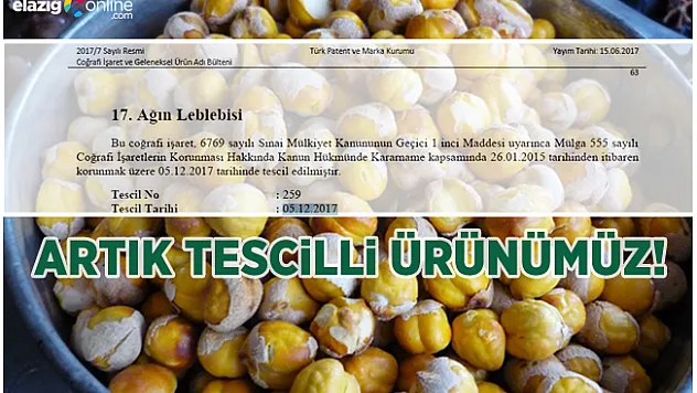 O Artık Tescilli Bir Elazığ Ürünü!